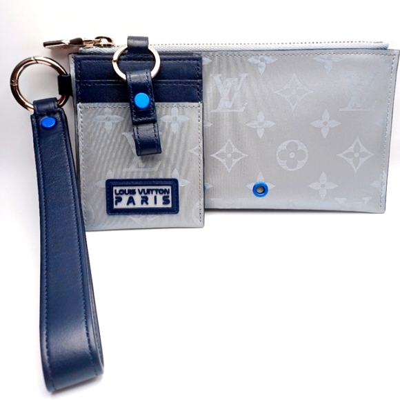 Louis Vuitton Ltd. Ed. monogram Alpha Satellite Canvas Pouch & Card C - Picture 7 of 15